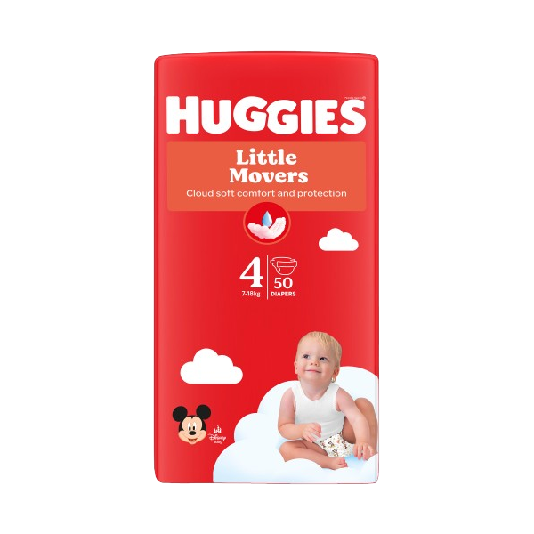 Couches Huggies® Little Movers taille 4
