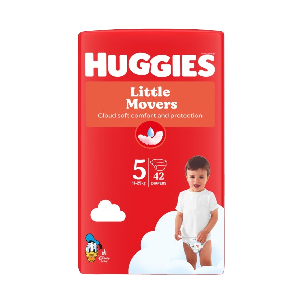 Couches Huggies® Little Movers taille 5