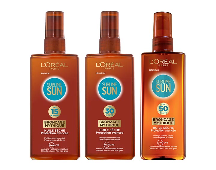 Huile Sèche (15, 30 ou 50 FPS)
Bronzage Mythique