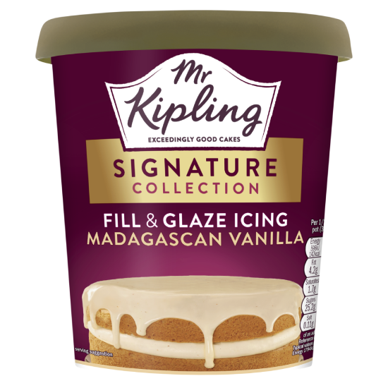 Mr Kipling Signature Madagascan Vanilla Fill & Glaze Icing 400g