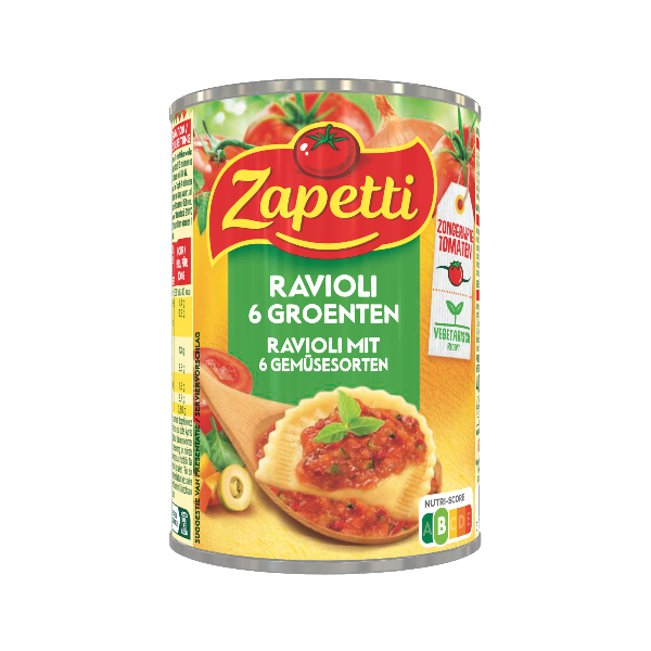 Ravioli 6 groenten, 400g