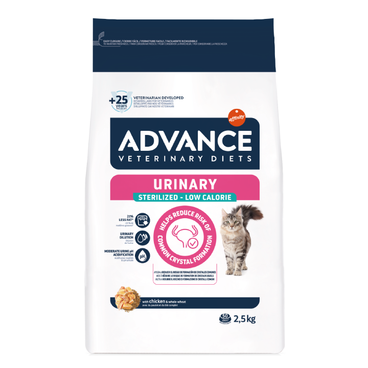 Advance Vet chat urinary low calorie 2,5kg
