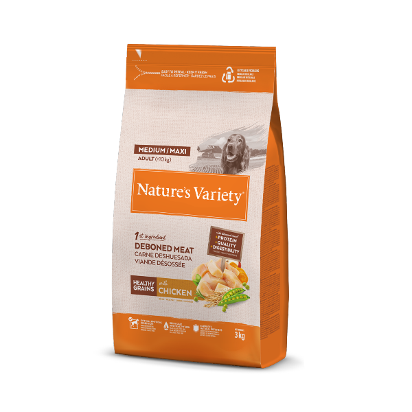 Healthy Grains Adulte Med/Max Poulet 3kg