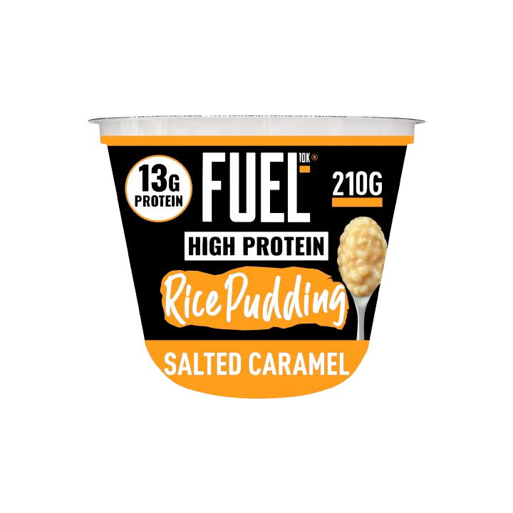 Fuel10K salted caramel Flavour High Protein Rice Pudding pot