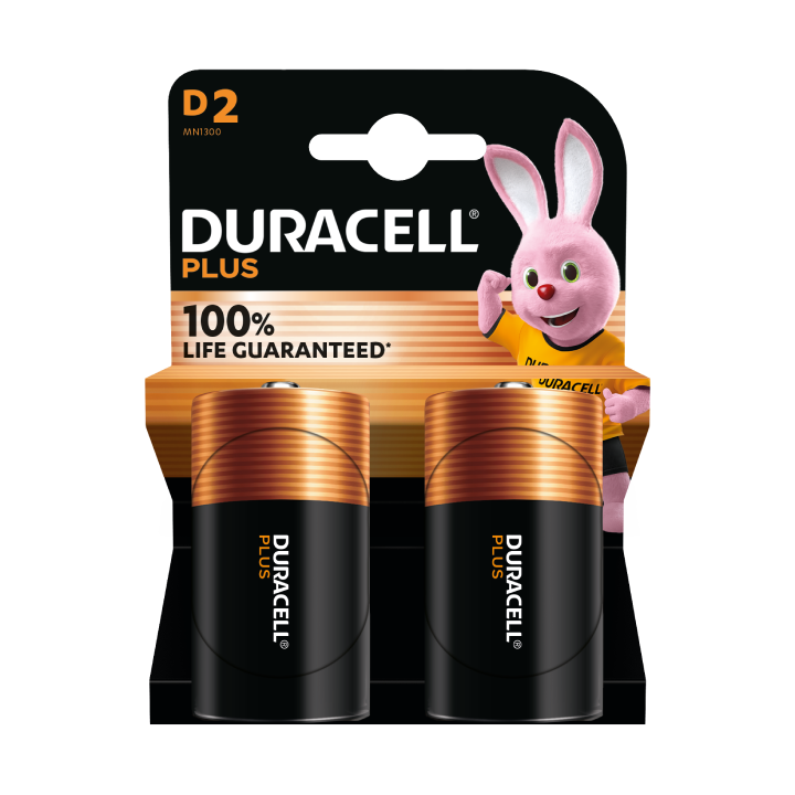 Duracell Plus D X2