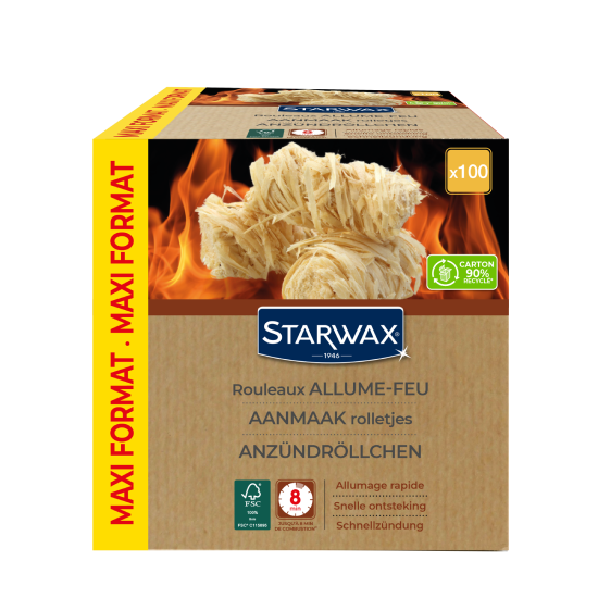 Rouleaux allume-feu x100