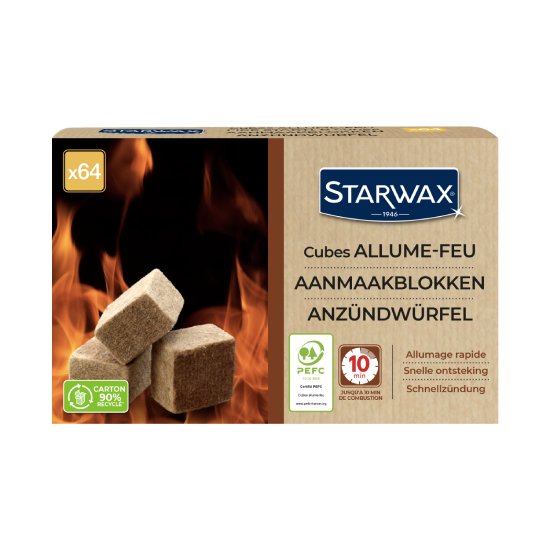 Cubes allume-feu x64