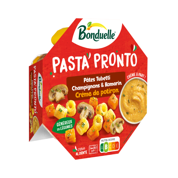 Tubetti Champignons Romarin, Crème Potiron
