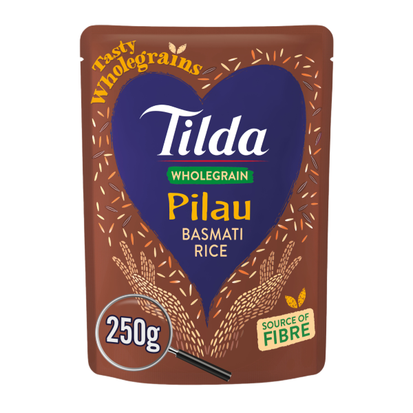 Tilda Microwave Wholegrain Pilau Basmati Rice 250g