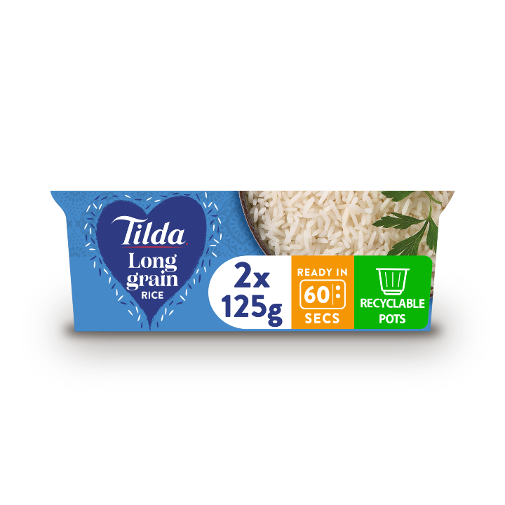 Tilda Pots Long Grain Rice 2 x 125g