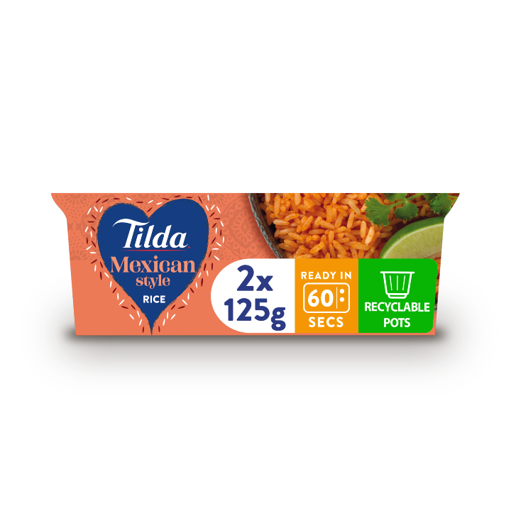 Tilda Pots Mexican Style Long Grain Rice 2 x 125g