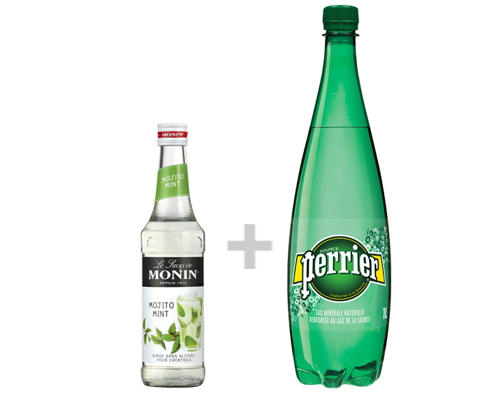 Sirop de Mojito Mint MONIN 33cl ET
Perrier 1L au choix