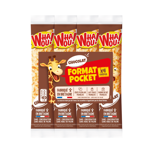 Crêpes chocolat Whaou! x4 - 128G
