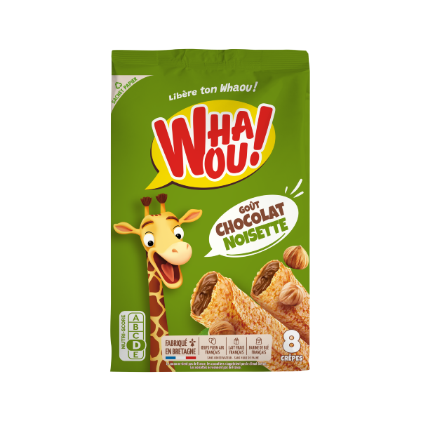 Crêpes chocolat-noisette Whaou! x8 - 256G