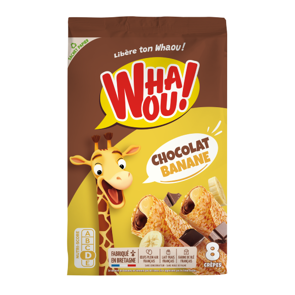 Crêpes banane-chocolat Whaou! x8 - 256G