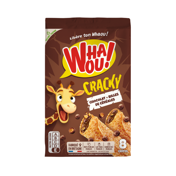 Crêpes cracky chocolat Whaou! x8 - 256 G