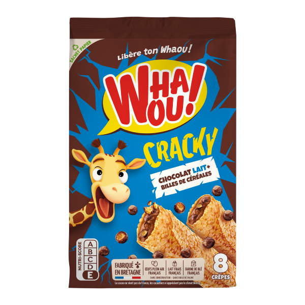 Crêpes cracky chocolat au lait Whaou! x8 - 256 G