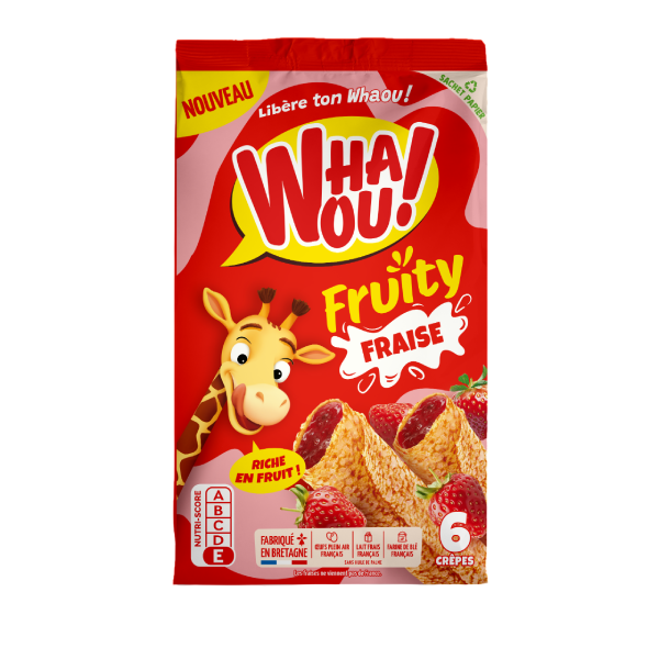 Crêpes Fruity fraise Whaou! x6 - 180G