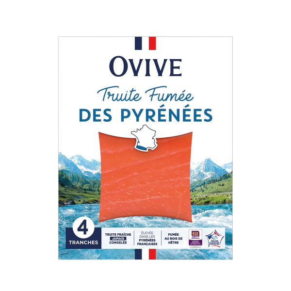 Ovive Truite Fumée des Pyrénées 4 tranches