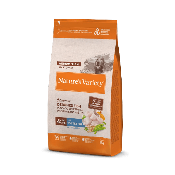 Healthy Grains Adulte Med/Max Poisson 10kg