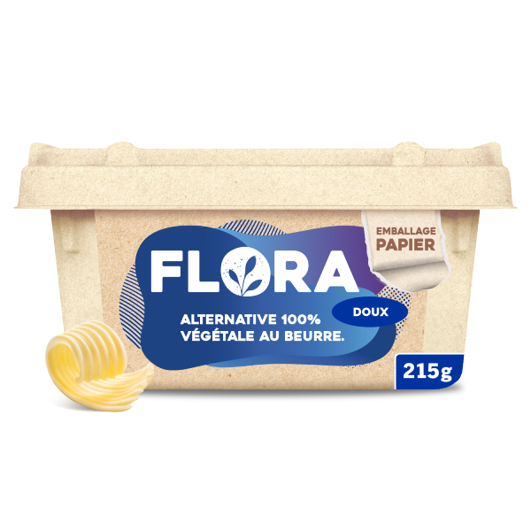Alternative végétale au beurre tendre doux FLORA