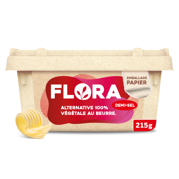 Alternative végétale au beurre tendre demi-sel FLORA
