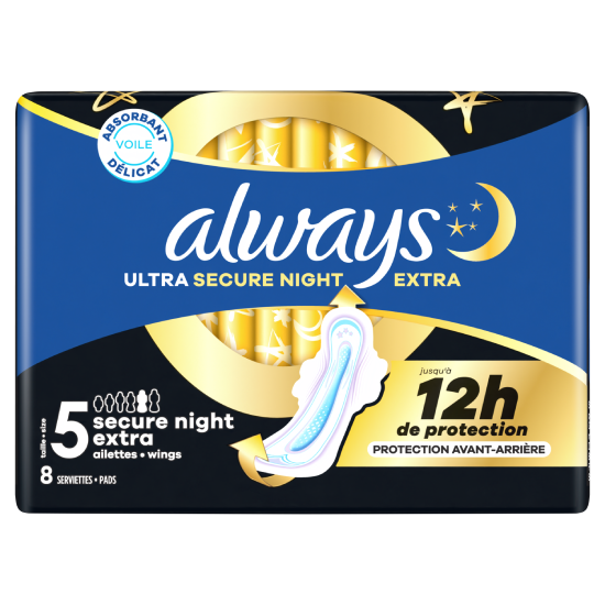 Always Ultra Maandverband Secure Night Extra