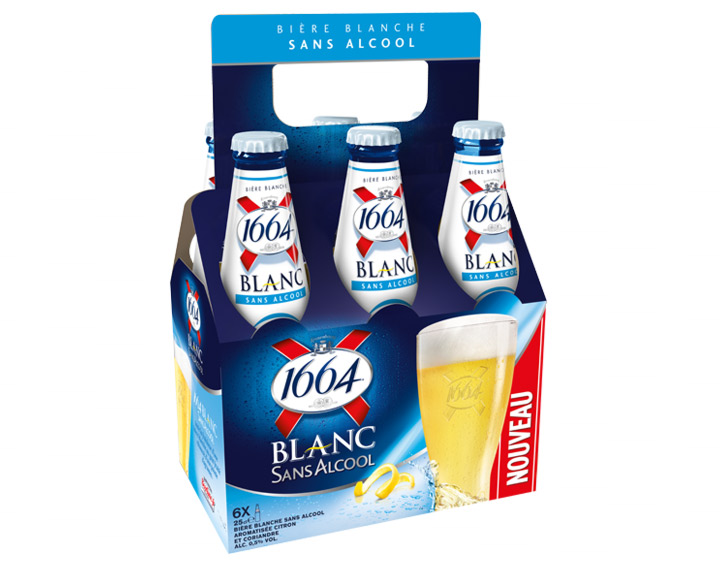 Bière Blanche 1664 Sans Alcool – Pack de 6x25cl