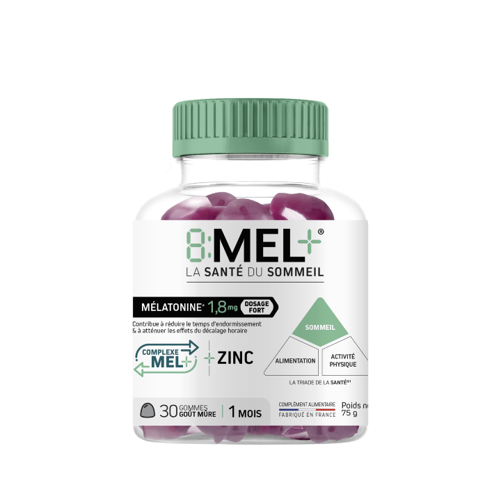 Gommes 8:MEL+ 1,8 mg Pot 30