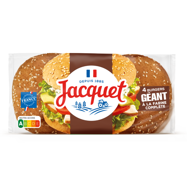 Géant Burger à la Farine complète x4