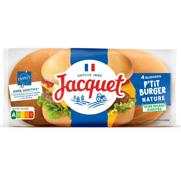 P'tit Burger Nature Sans Sucres Ajoutés x4