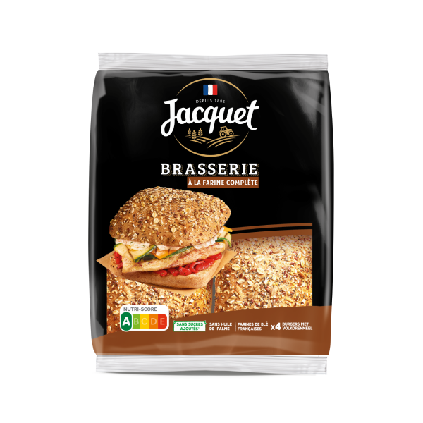 Brasserie Burger à la Farine Complète Sans Sucres Ajoutés x4