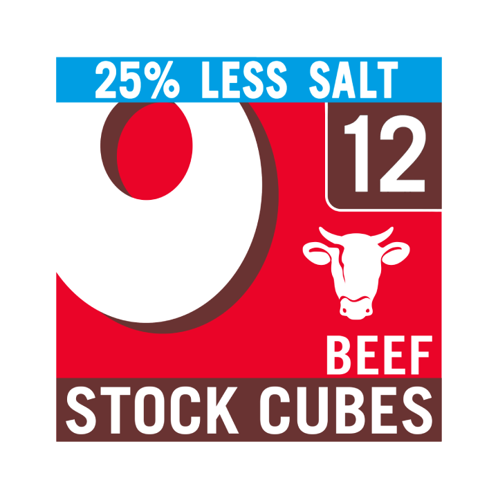 Oxo Beef Reduced Salt Stock Cubes x12