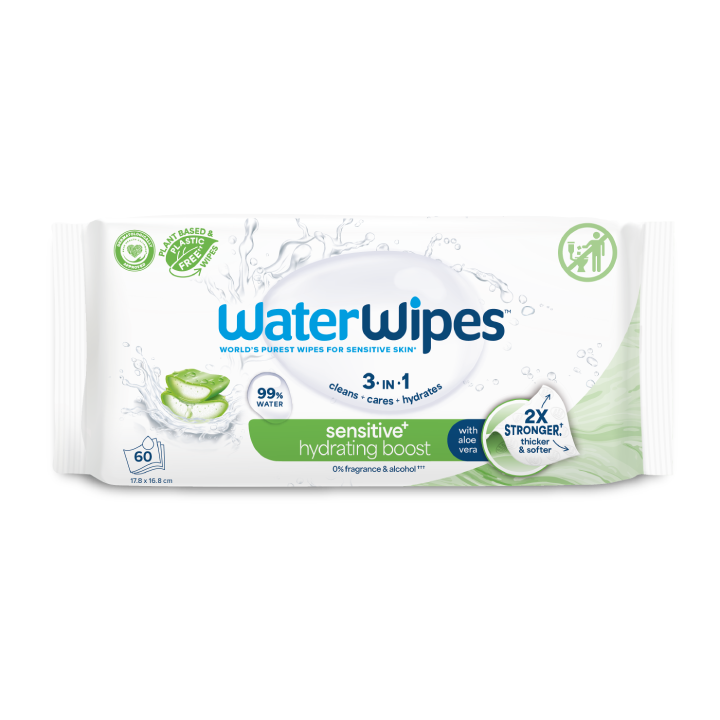 WaterWipes Lingettes Hydratantes Aloe Vera x60