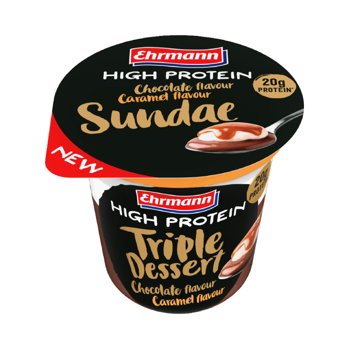 Ehrmann High Protein Chocolate & Caramel Sundae