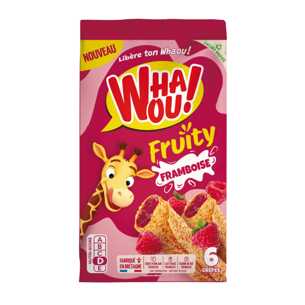 Crêpes Fruity framboise Whaou! x6 - 180G