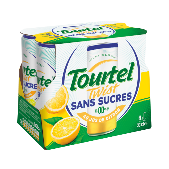 Tourtel Twist Citron Sans Sucres 6x33cl 