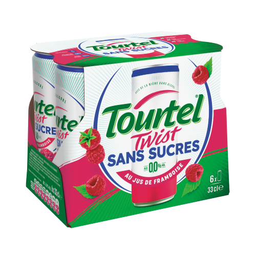 Tourtel Twist Framboise Sans Sucres 6x33cl 