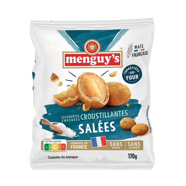 Cacahuètes enrobées Salées 170g