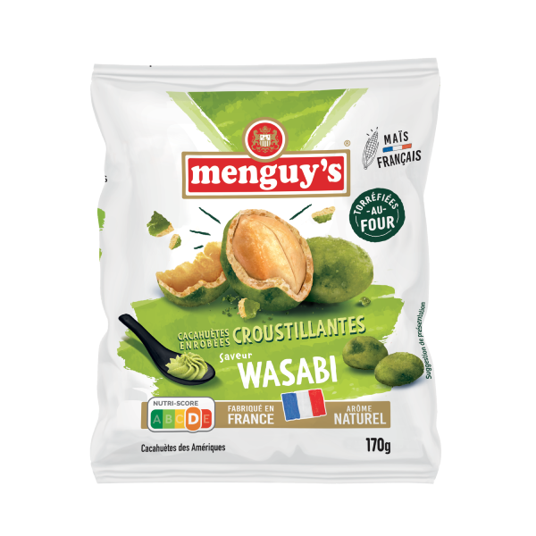 Cacahuètes enrobées Wasabi 170g