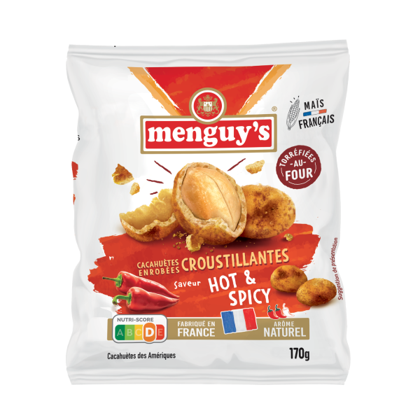 Cacahuètes enrobées Hot & Spicy 170g