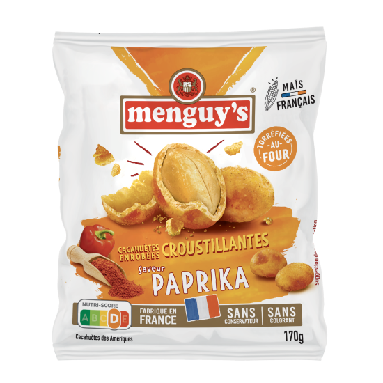 Cacahuètes enrobées Paprika 170g