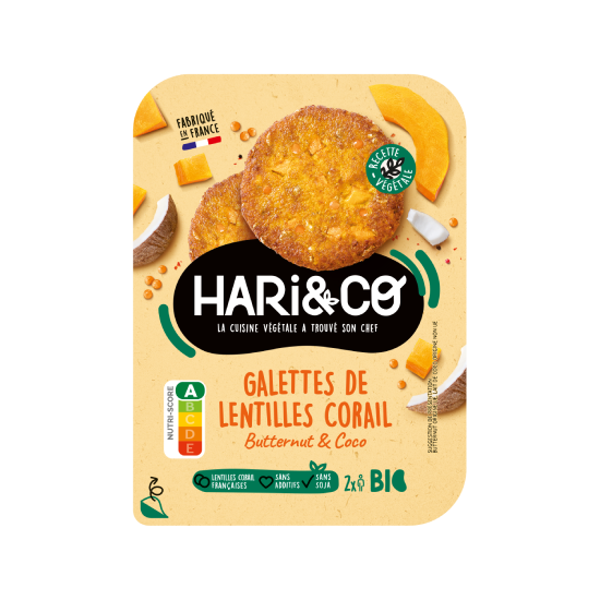 Galettes de lentilles corail