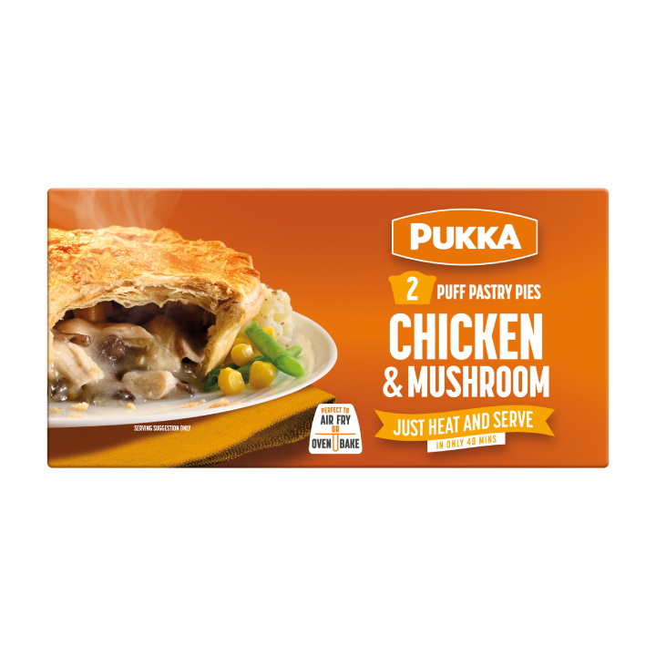  Pukka 2 Chicken & Mushroom Puff Pastry Pies