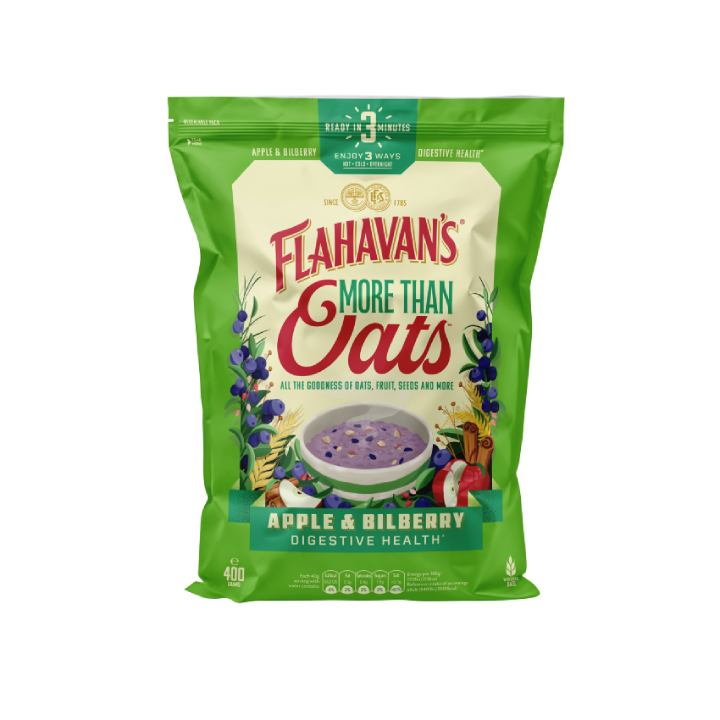 Flahavan’s More Than Oats Apple & Bilberry 400g
