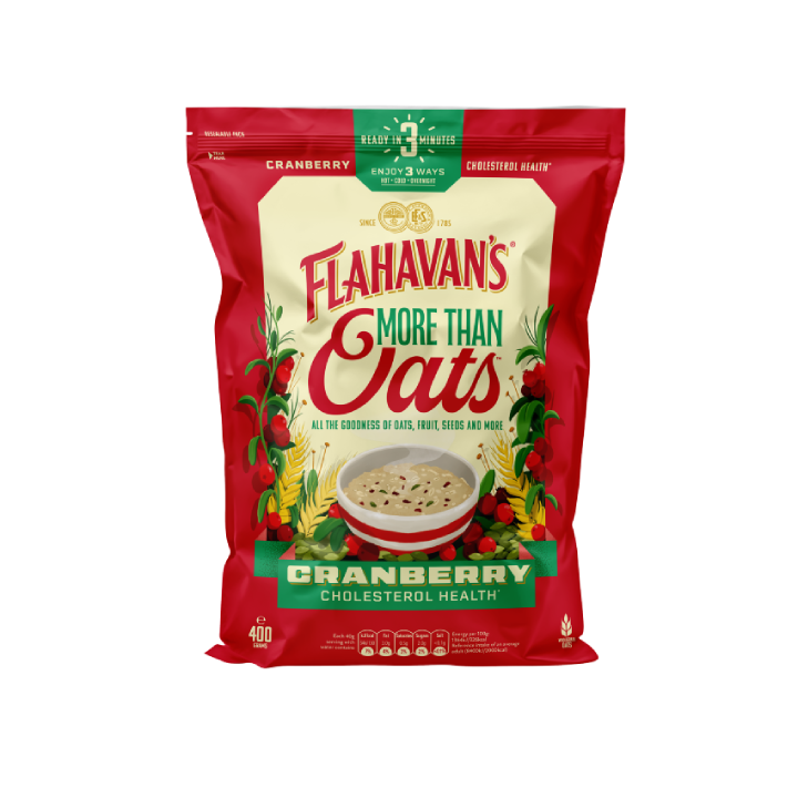 Flahavan’s More Than Oats Cranberry 400g