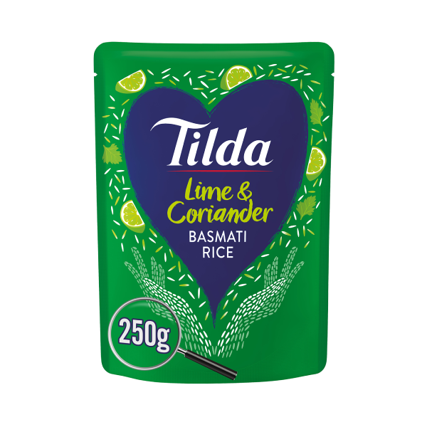 Tilda Microwave Lime and Coriander Basmati Rice 250g