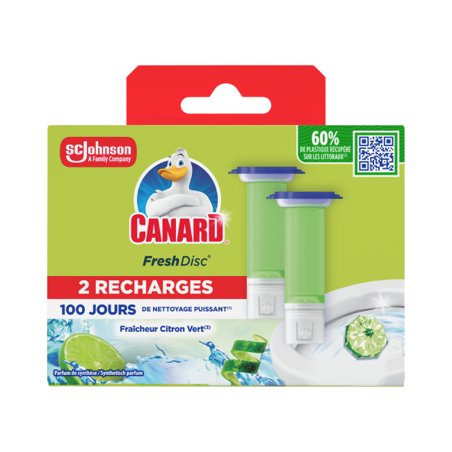 Recharges Canard Fresh Disc Fraîcheur Citron Vert