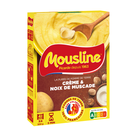 Purée Mousline Crème & Noix de Muscade 500G