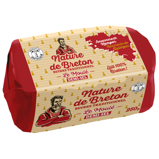 Beurre Moulé Traditionnel Demi-sel 250g